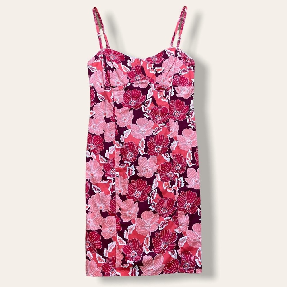 Vintage Ann Taylor Loft Floral Bodycon Dress S